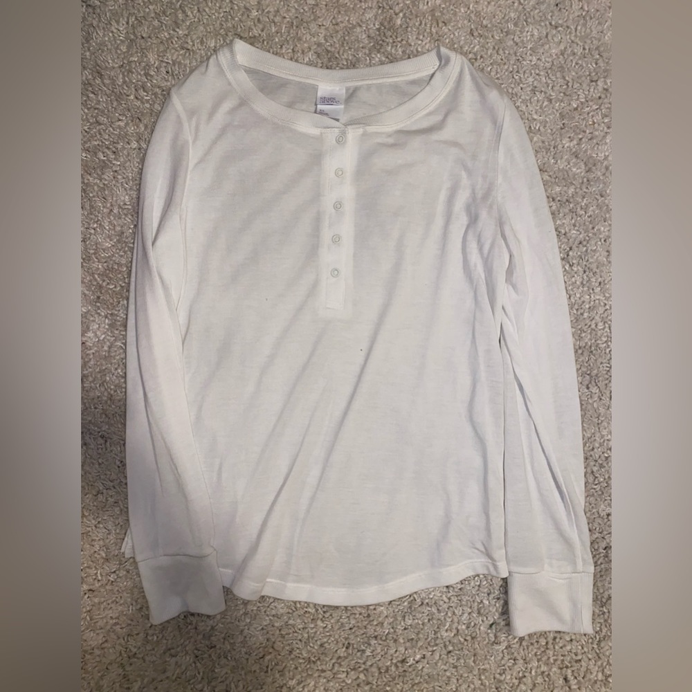 White Long Sleeve Top